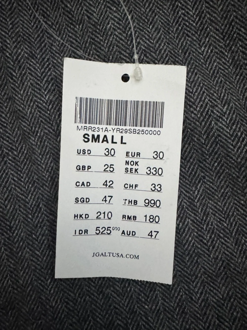 John Galt (by Brandy Melville) Noemi Wool Mini Skirt